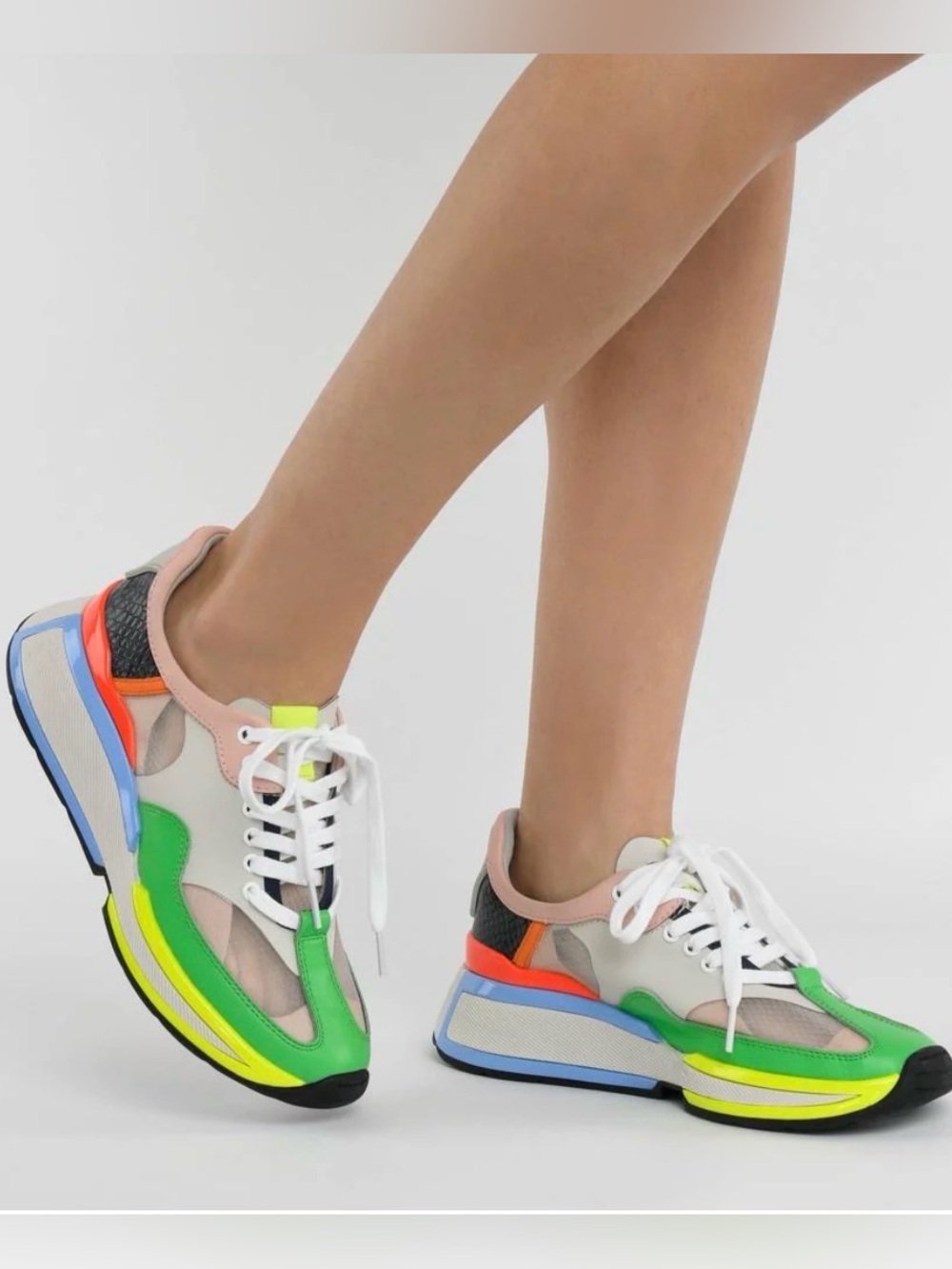 Kat Maconie Mariane Mesh & Leather Trainers